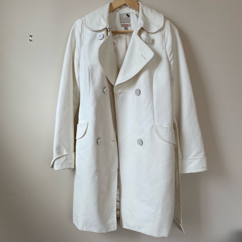 Cream Trench Coat by The Limited Scandal